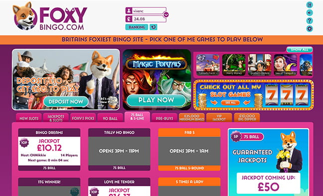 Foxy's Lobby and Schedule